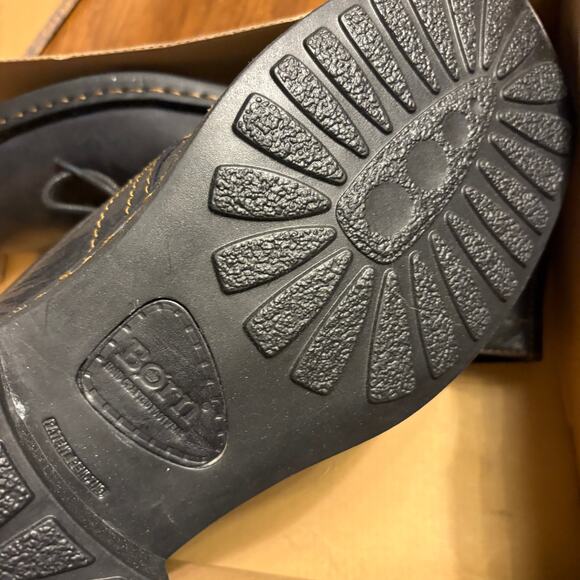 Born Harrison Dress Shoes 12 Black NWT Oxford Lace Up Leather Chukka Boot - Picture 8 of 10